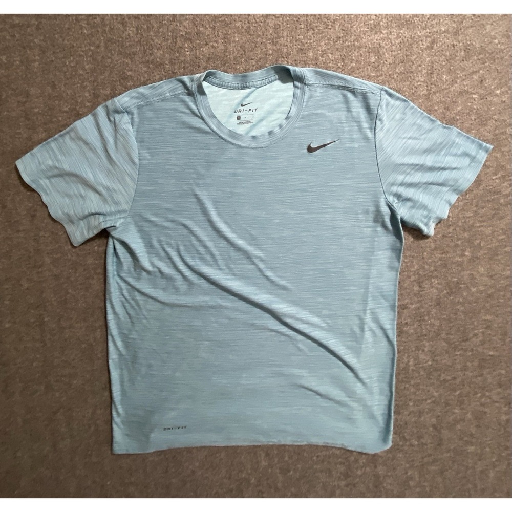 Nike Dri Fit Short Sleeve Crew Running Training Shirt Size M
